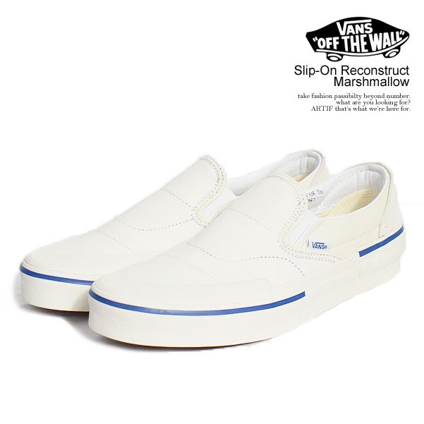 VANS バンズ Slip-On Reconstruct Marshmallow メンズ スニーカー ...