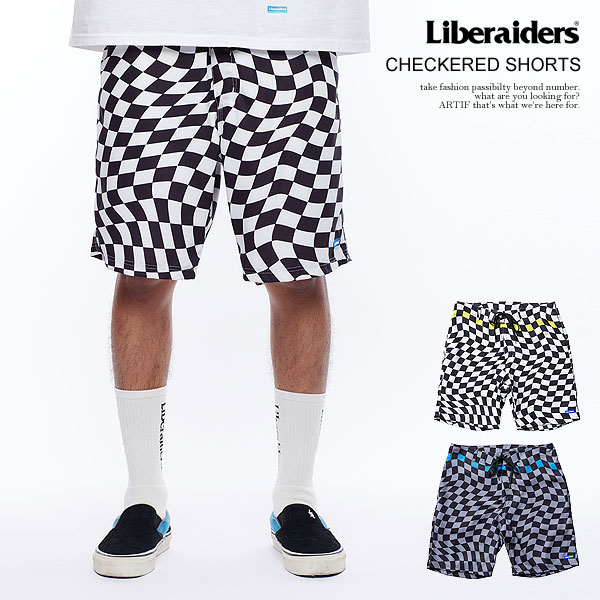 20％OFF SALE セール Liberaiders リベレイダース CHECKERED SHORTS メンズ ショートパンツ ショーツ チェック柄 atfpts