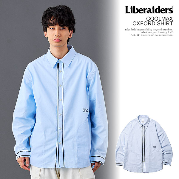 Liberaiders リベレイダース COOLMAX OXFORD SHIRT メンズ シャツ 長袖シャツ クールマックス オックスフォードシャツ atftps