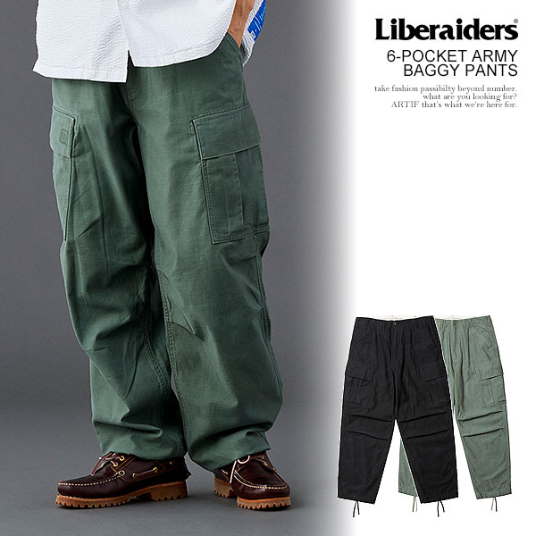 Liberaiders リベレイダース 6-POCKET ARMY BAGGY PANTS メンズ パンツ カーゴパンツ バギーカーゴ BDUパンツ 送料無料 atfpts 20,020円