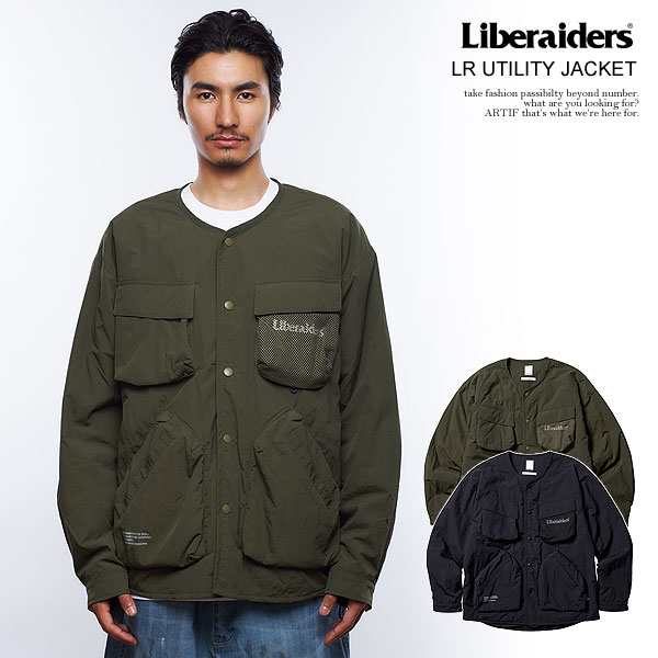 30％OFF SALE セール Liberaiders リベレイダース LR UTILITY JACKET メンズ ジャケット ノーカラージャケット 送料無料 ストリート atfjの通販は