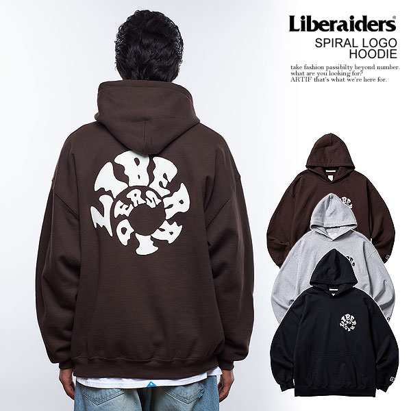 Liberaiders リベレイダース SPIRAL LOGO HOODIE メンズ パーカー プル