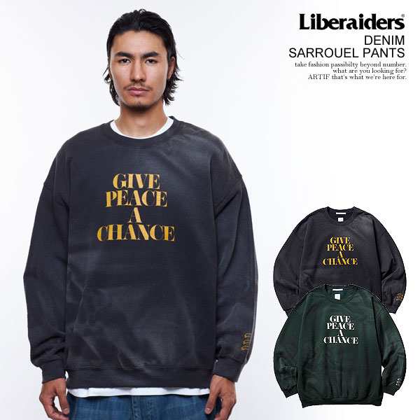 格安新品 Liberaiders リベレイダース VINTAGE WASH CREWNECK メンズ