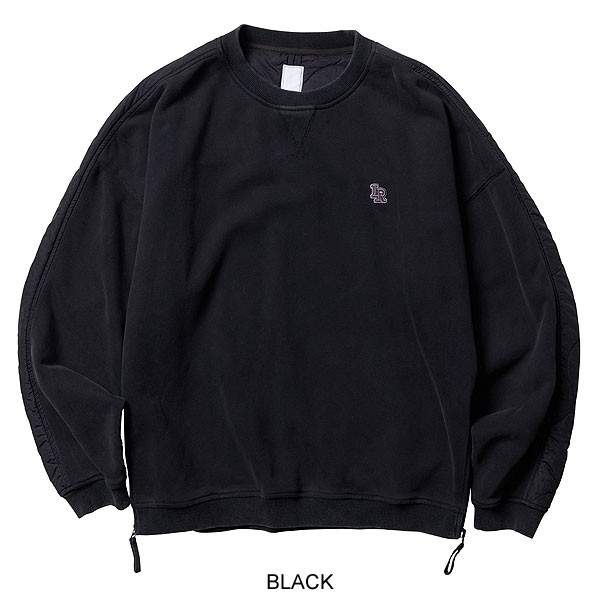 Liberaiders リベレイダース COTTON FLEECE QUILTED CREWNECK 3 メンズ スウェット フリース atftps