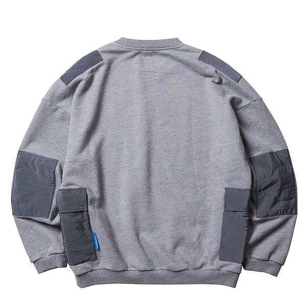 Liberaiders リベレイダース QUILTED POCKET CREWNECK メンズ スウェット トレーナー atftps