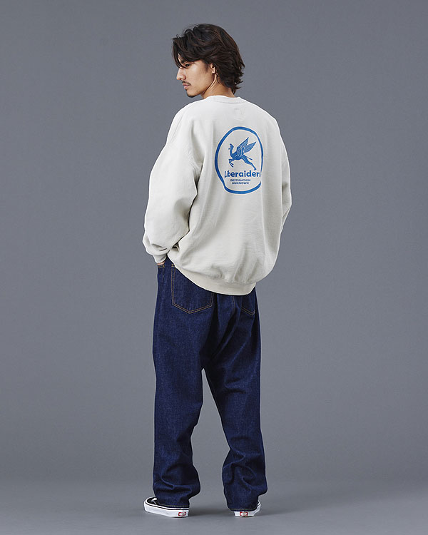 Liberaiders リベレイダース CIRCLE LOGO CREWNECK メンズ スウェット