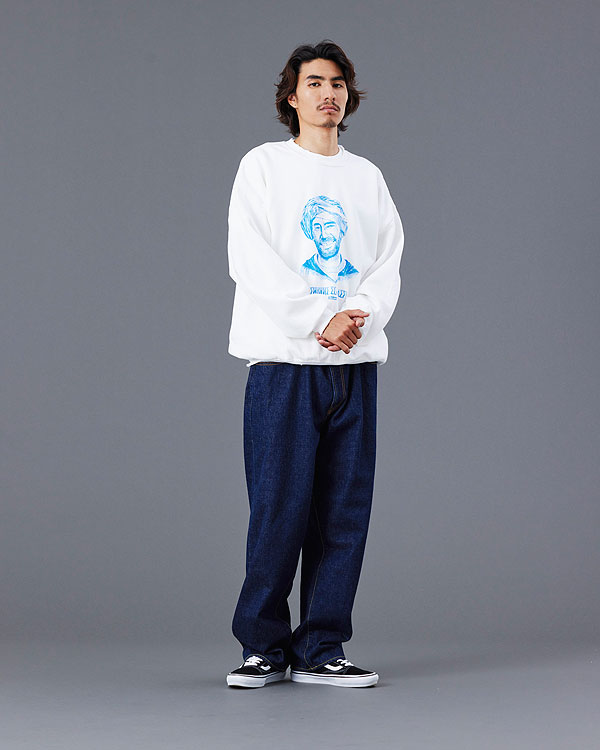 Liberaiders リベレイダース PORTRAIT CREWNECK メンズ スウェット トレーナー フェード加工 裏起毛スウェット 送料無料 atftps Liberaiders リベレイダース PORTRAIT CREWNECK メンズ スウェット