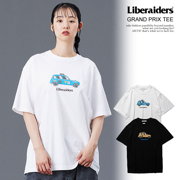 Liberaiders リベレイダース GRAND PRIX TEE メンズ Tシャツ 半袖 ワンウォッシュ加工 送料無料 ストリート atftps