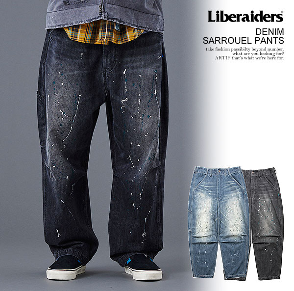 Liberaiders リベレイダース DENIM SARROUEL PANTS メンズ パンツ デニムパンツ サルエルパンツ ニータック 送料無料 atfpts