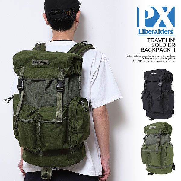 Liberaiders PX リベレイダース ピーエックス Liberaiders PX TRAVELIN’ SOLDIER BACKPACK 2 メンズ バックパック リュック atfacc