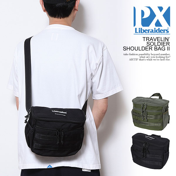 Liberaiders PX リベレイダース ピーエックス Liberaiders PX TRAVELIN’ SOLDIER SHOULDER BAG 2 メンズ ショルダーバッグ atfacc