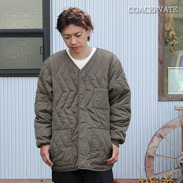 45％OFF SALE セール COACERVATE コアセルベート ZIG ZAG QUILTED JACKET メンズ ジャケット キルティングジャケット atfjkt