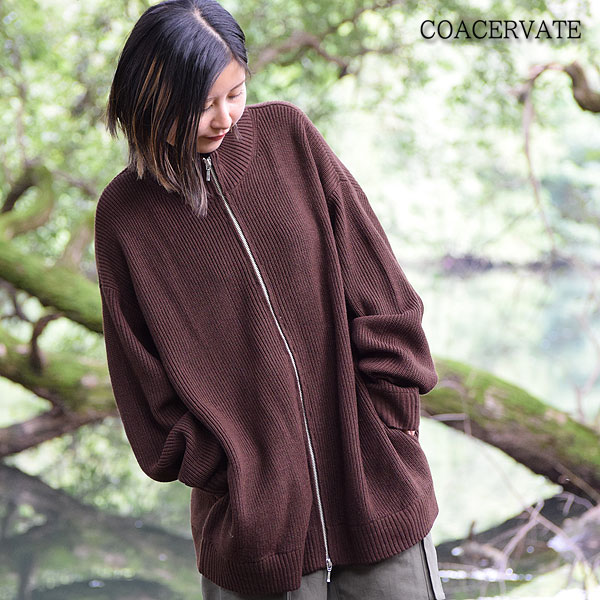 30％OFF SALE セール COACERVATE コアセルベート LOOSE SILHOUETTE DS KNIT メンズ ニット ドライバーズニット atftps