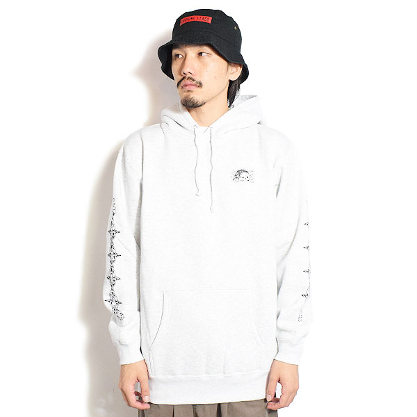 30％OFF SALE セール LURKING CLASS ラーキングクラス FLAMING HOOD -ASH- メンズ パーカー プルオーバー atftps