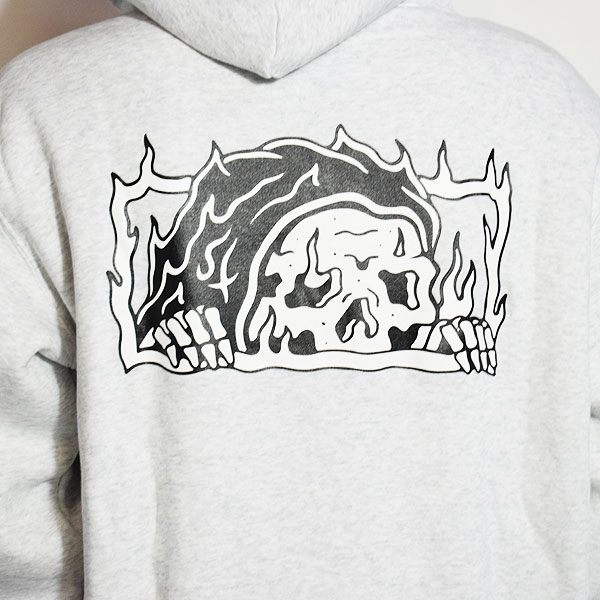 30％OFF SALE セール LURKING CLASS ラーキングクラス FLAMING HOOD -ASH- メンズ パーカー プルオーバー atftps