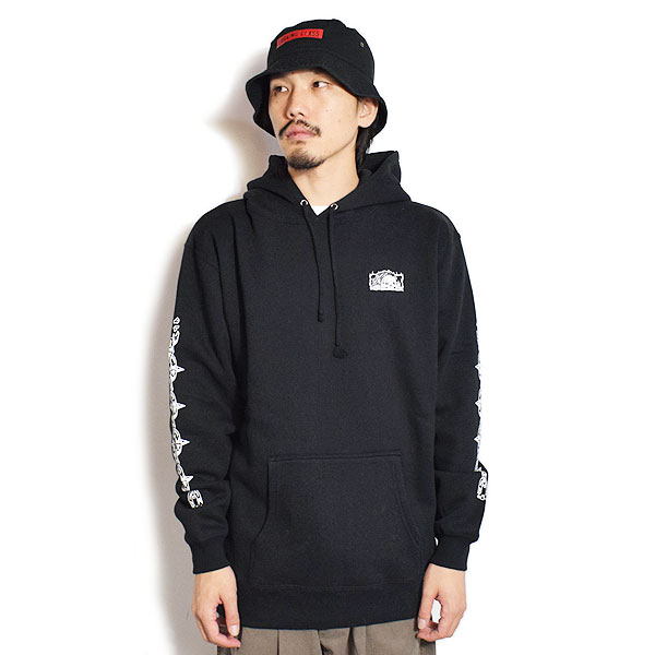 30％OFF SALE セール LURKING CLASS ラーキングクラス FLAMING HOOD -BLACK- メンズ パーカー プルオーバー atftps