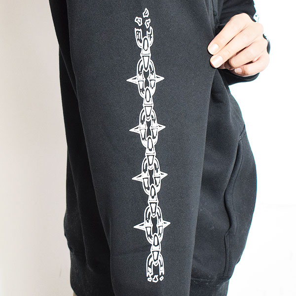 30％OFF SALE セール LURKING CLASS ラーキングクラス FLAMING HOOD -BLACK- メンズ パーカー プルオーバー atftps