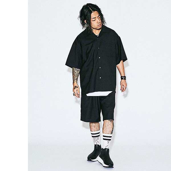 50％OFF SALE セール M.S.M.L エムエスエムエル OPEN COLLAR SHORT