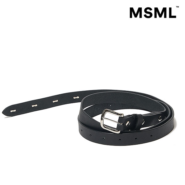 2026 春夏 メーカー取り寄せ対応 MSML エムエスエムエル LONG LEATHER STUDS BELT ベルト 送料無料 キャンセル不可 atfacc