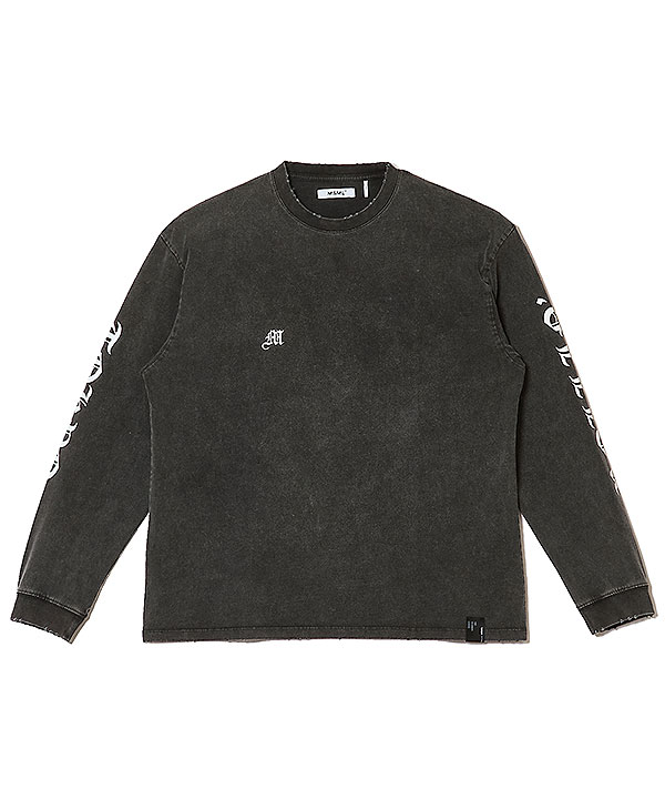 2026 春夏 メーカー取り寄せ対応 MSML エムエスエムエル OLD ENGLISH LONG SLEEVE T SHIRT Tシャツ キャンセル不可 atftps_1