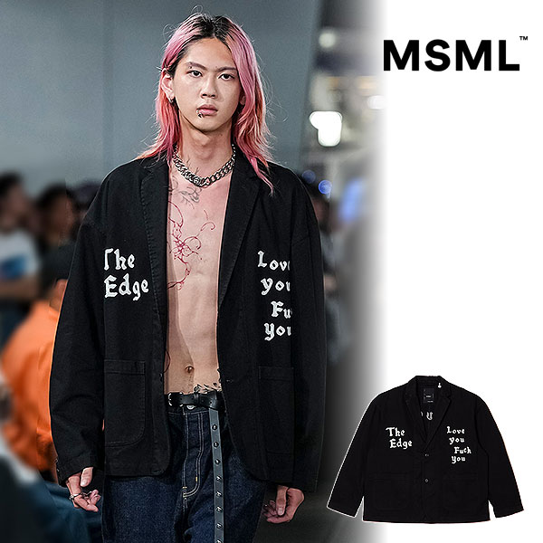 2026 春夏 先行予約 2月中旬〜下旬入荷予定 MSML エムエスエムエル CANVAS 2B EMBROIDERY JACKET ジャケット 送料無料 atfjkt