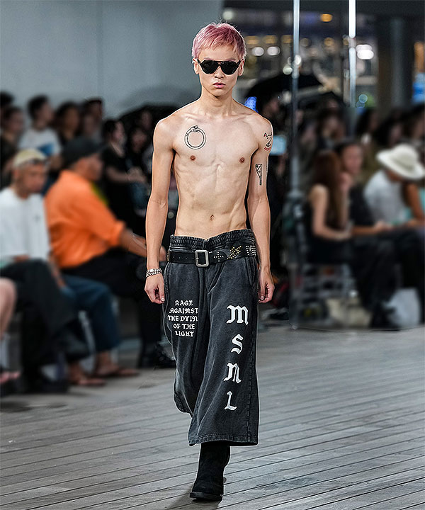2026 春夏 先行予約 4月上旬〜中旬入荷予定 MSML エムエスエムエル GARMENT DYED SWEAT CROPPED PANTS パンツ atfpts_3