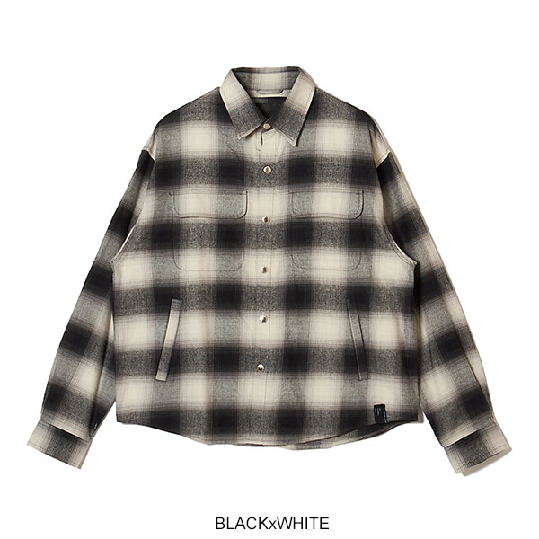 2026 春夏 メーカー取り寄せ対応 MSML エムエスエムエル OMBRE CHECK SNAP BOTTON SHIRT シャツ キャンセル不可 atftps_9