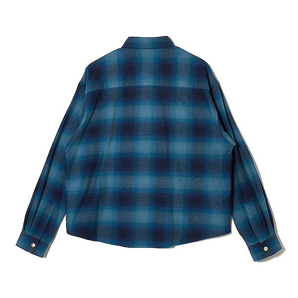 2026 春夏 メーカー取り寄せ対応 MSML エムエスエムエル OMBRE CHECK SNAP BOTTON SHIRT シャツ キャンセル不可 atftps_12
