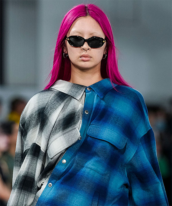 2026 春夏 メーカー取り寄せ対応 MSML エムエスエムエル OMBRE CHECK SNAP BOTTON SHIRT シャツ キャンセル不可 atftps_1