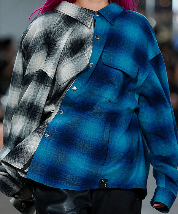 2026 春夏 メーカー取り寄せ対応 MSML エムエスエムエル OMBRE CHECK SNAP BOTTON SHIRT シャツ キャンセル不可 atftps_2