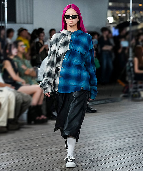 2026 春夏 メーカー取り寄せ対応 MSML エムエスエムエル OMBRE CHECK SNAP BOTTON SHIRT シャツ キャンセル不可 atftps_3