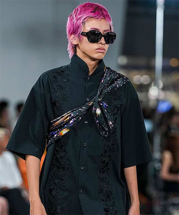 2026 春夏 先行予約 3月中旬〜下旬入荷予定 MSML エムエスエムエル SEERSUCKER EMBROIDERY SHIRT キャンセル不可 atftps_1