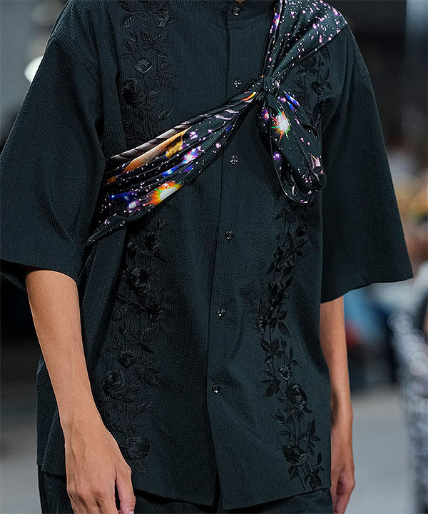 2026 春夏 先行予約 3月中旬〜下旬入荷予定 MSML エムエスエムエル SEERSUCKER EMBROIDERY SHIRT キャンセル不可 atftps_3
