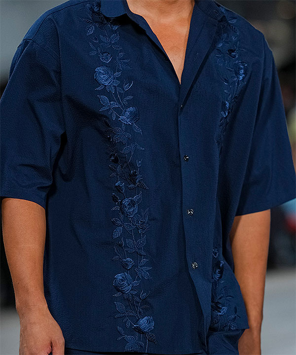 2026 春夏 先行予約 3月中旬〜下旬入荷予定 MSML エムエスエムエル SEERSUCKER EMBROIDERY SHIRT キャンセル不可 atftps_4