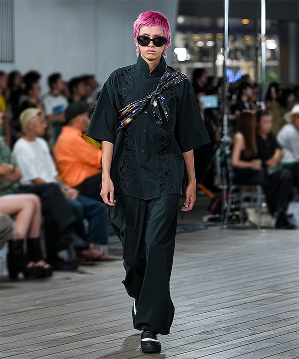 2026 春夏 先行予約 3月中旬〜下旬入荷予定 MSML エムエスエムエル SEERSUCKER EMBROIDERY SHIRT キャンセル不可 atftps_5