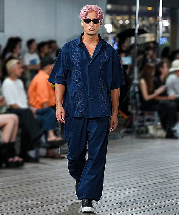 2026 春夏 先行予約 3月中旬〜下旬入荷予定 MSML エムエスエムエル SEERSUCKER EMBROIDERY SHIRT キャンセル不可 atftps_6