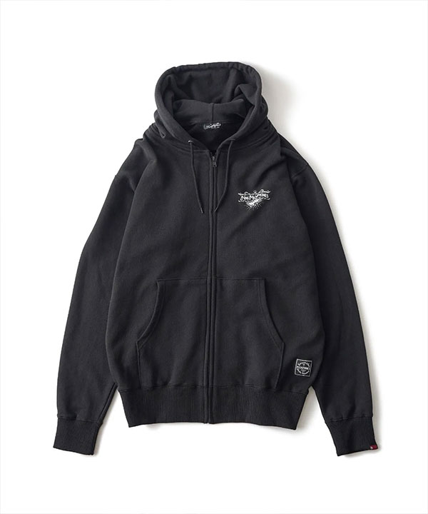NINE MICROPHONES ナインマイクロフォンズ ZIP PARKA -Sign- パーカー ジップパーカー 裏パイル 送料無料 ストリート atftps