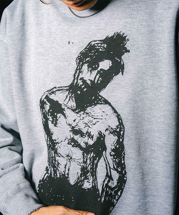 NINE MICROPHONES ナインマイクロフォンズ "K"ABUKI-MONO SWEAT スウェット トレーナー 裏起毛スウェット 送料無料 atftps