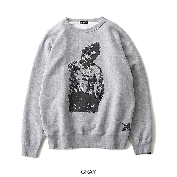 NINE MICROPHONES ナインマイクロフォンズ "K"ABUKI-MONO SWEAT スウェット トレーナー 裏起毛スウェット 送料無料 atftps