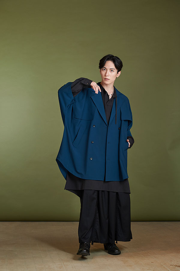 60％OFF SALE セール NO ID. BLACK ノーアイディー ドルマンスリーブトレンチポンチョ メンズ ジャケット モード atfjkt_10