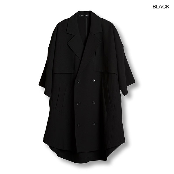 60％OFF SALE セール NO ID. BLACK ノーアイディー ドルマンスリーブトレンチポンチョ メンズ ジャケット モード atfjkt_15