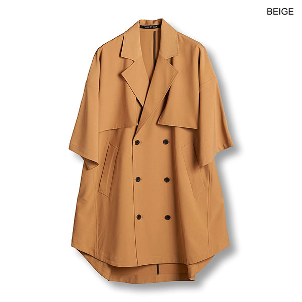 60％OFF SALE セール NO ID. BLACK ノーアイディー ドルマンスリーブトレンチポンチョ メンズ ジャケット モード atfjkt_18