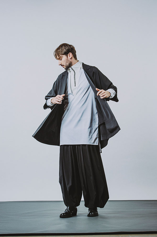 no id ポンチョコート メンズ NO ID. BLACK ノーアイディー