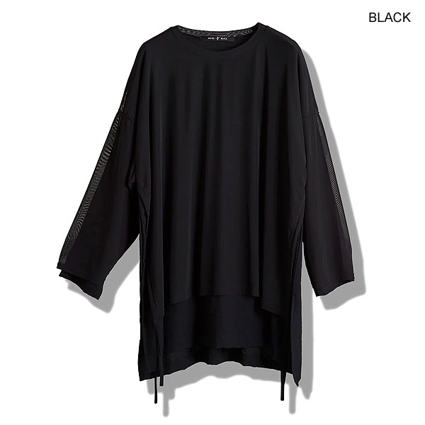 2025 秋 先行予約 10月下旬入荷予定 NO ID. BLACK ノーアイディー レイヤードC/N BIG-PO メンズ カットソー キャンセル不可 atftps_14