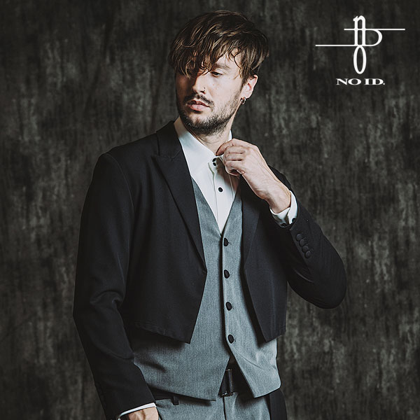 2025 秋 先行予約 9月上旬入荷予定 NO ID. BLACK ノーアイディー レイヤードショートJKT メンズ ジャケット キャンセル不可 atfjkt