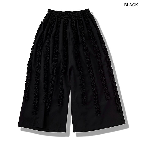 2026 春 先行予約 1月中旬入荷予定 NO ID. BLACK ノーアイディー フリルバギートラウザーズ パンツ 送料無料 キャンセル不可 atfpts_17
