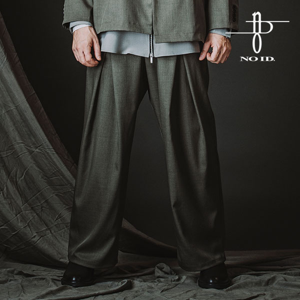 NO ID. BLACK ノーアイディー 2WAYクロスタックイージーワイドトラウザーズ メンズ パンツ イージーパンツ ワイドストレート atfpts