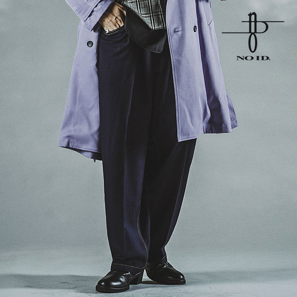 50％OFF SALE セール NO ID. ノーアイディー ハイウエストワイドワークトラウザーズ メンズ パンツ 送料無料 atfpts