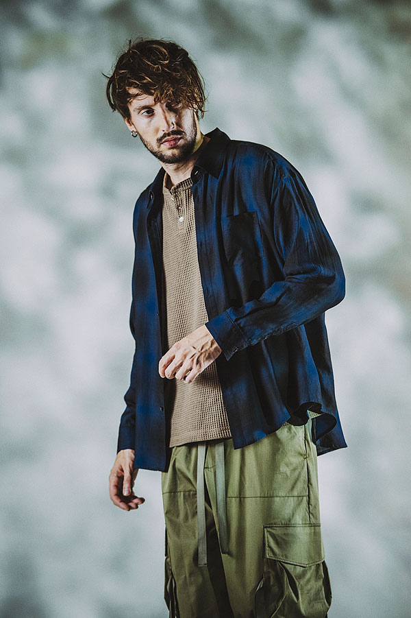 50％OFF SALE セール NO ID. ノーアイディー オンブレーチェックBIG-SH メンズ シャツ チェックシャツ atftps カジュアルシャツ