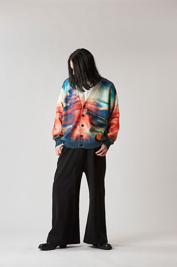 2025 春 先行予約 2月上旬入荷予定 NO ID. ノーアイディー sunriseプリントニットCD メンズ カーディガン atftpsの通販は 2025 春 先行予約 2月上旬入荷予定 NO ID. ノーアイディー sunriseプリントニットCD メンズ カーディガン atftpsの通販は